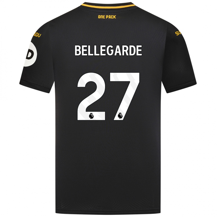 Herren Jean-Ricner Bellegarde #27 Schwarz Auswärtstrikot Trikot 2024/25 T-Shirt