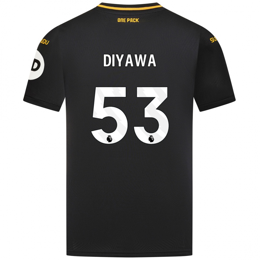 Herren Aaron Keto-Diyawa #53 Schwarz Auswärtstrikot Trikot 2024/25 T-Shirt