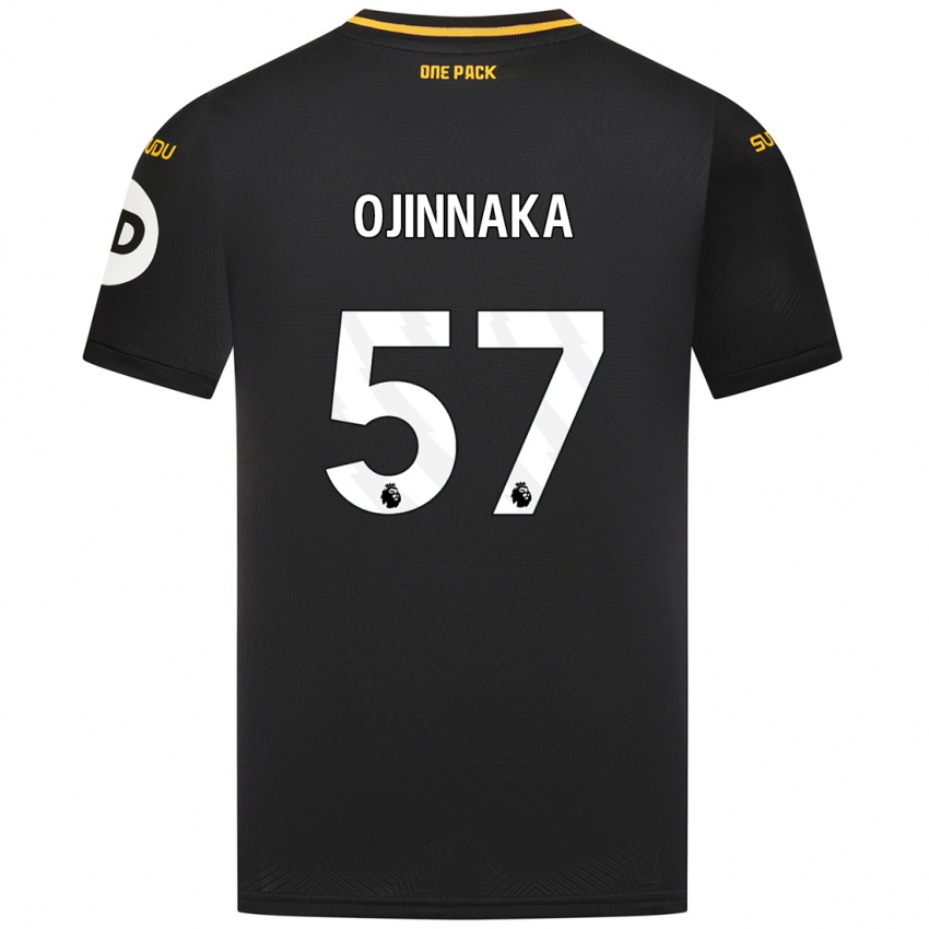 Herren Temple Ojinnaka #57 Schwarz Auswärtstrikot Trikot 2024/25 T-Shirt