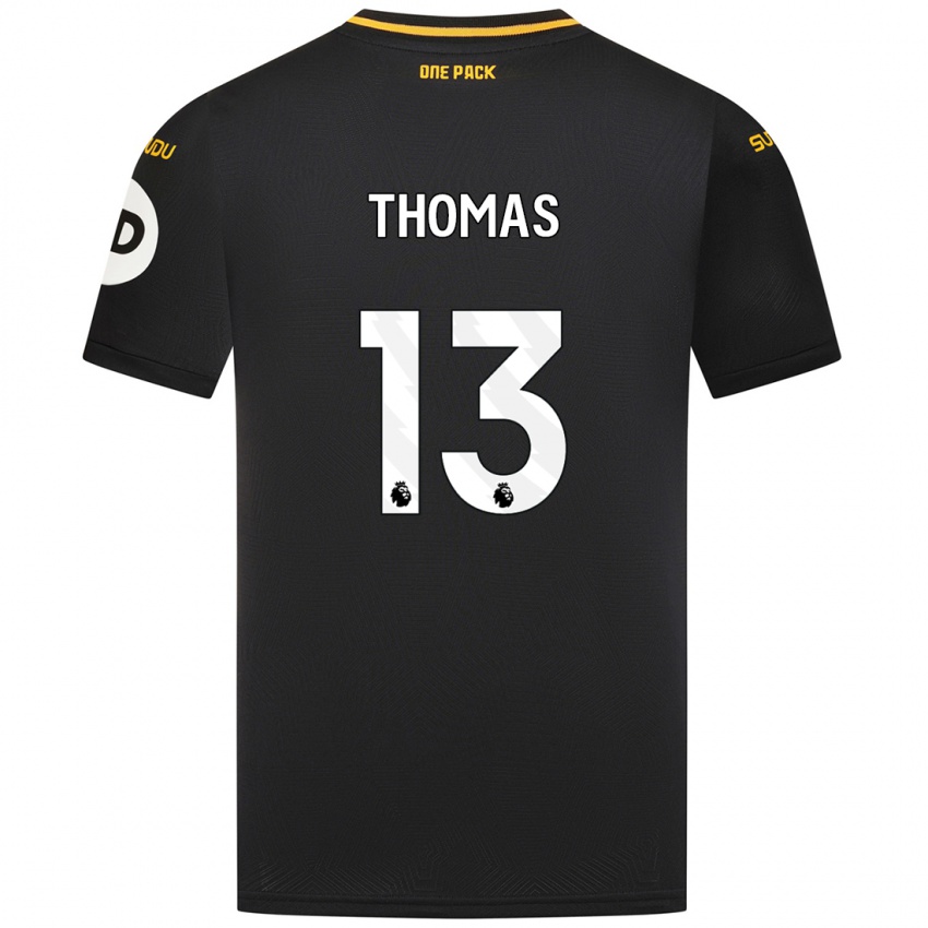 Herren Bec Thomas #13 Schwarz Auswärtstrikot Trikot 2024/25 T-Shirt