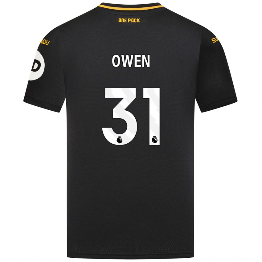 Herren Skye Owen #31 Schwarz Auswärtstrikot Trikot 2024/25 T-Shirt