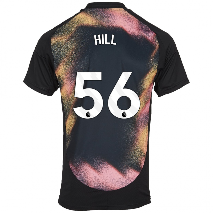 Herren Deniche Hill #56 Schwarz Weiß Auswärtstrikot Trikot 2024/25 T-Shirt