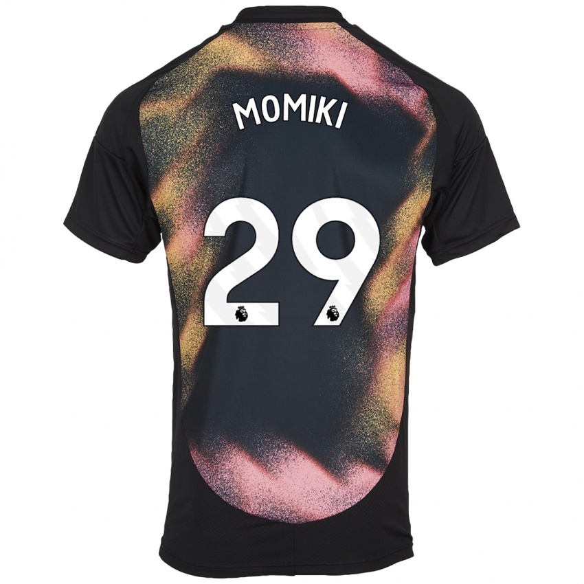 Herren Yuka Momiki #29 Schwarz Weiß Auswärtstrikot Trikot 2024/25 T-Shirt