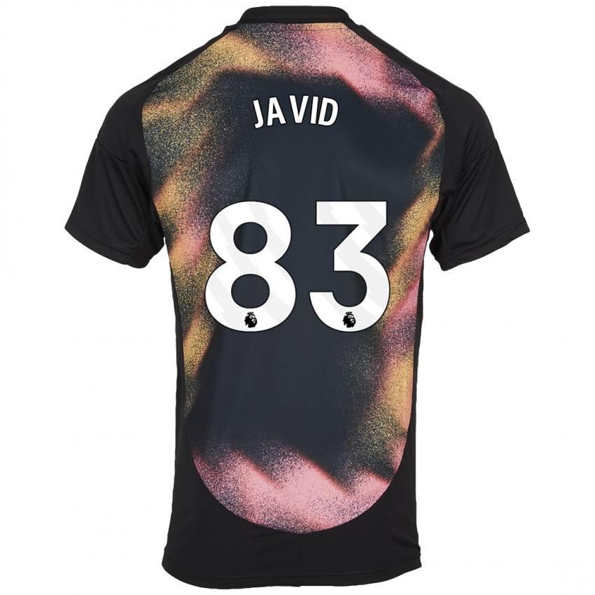 Herren Abdullah Javid #83 Schwarz Weiß Auswärtstrikot Trikot 2024/25 T-Shirt