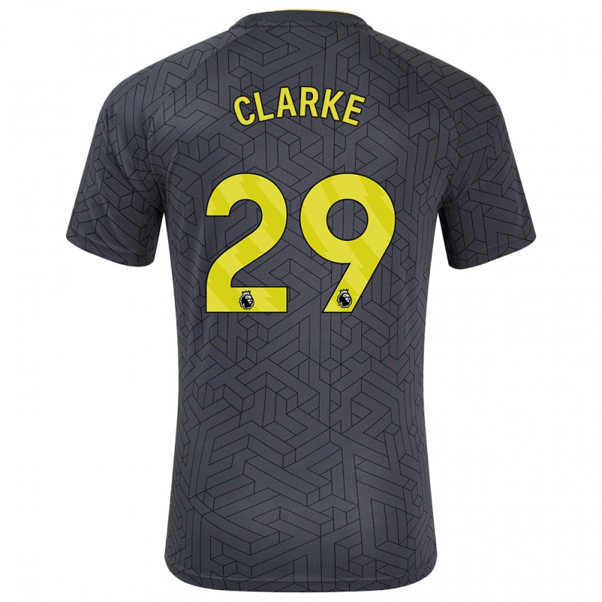 Herren Abbey Clarke #29 Schwarz Gelb Auswärtstrikot Trikot 2024/25 T-Shirt