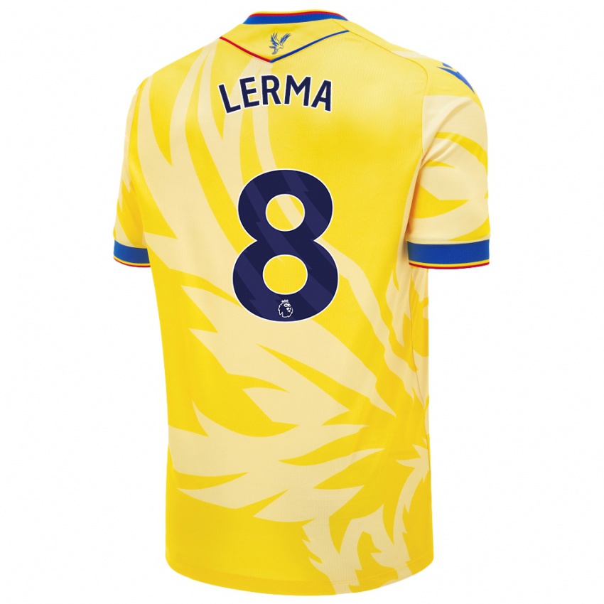 Herren Jefferson Lerma #8 Gelb Auswärtstrikot Trikot 2024/25 T-Shirt