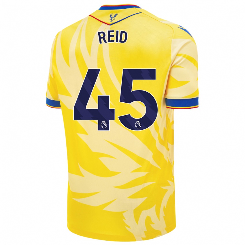 Herren Dylan Reid #45 Gelb Auswärtstrikot Trikot 2024/25 T-Shirt