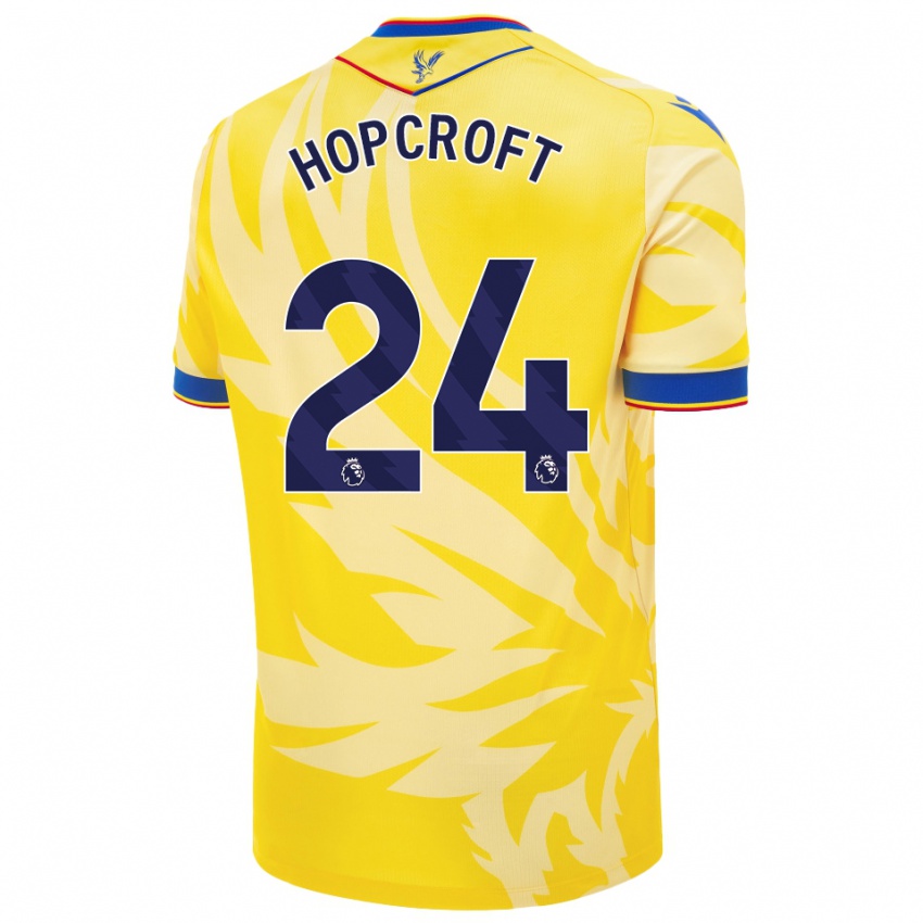 Herren Shanade Hopcroft #24 Gelb Auswärtstrikot Trikot 2024/25 T-Shirt