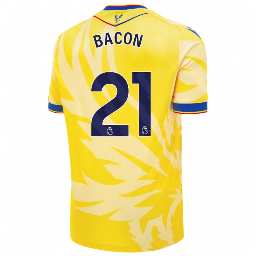 Herren Skye Bacon #21 Gelb Auswärtstrikot Trikot 2024/25 T-Shirt