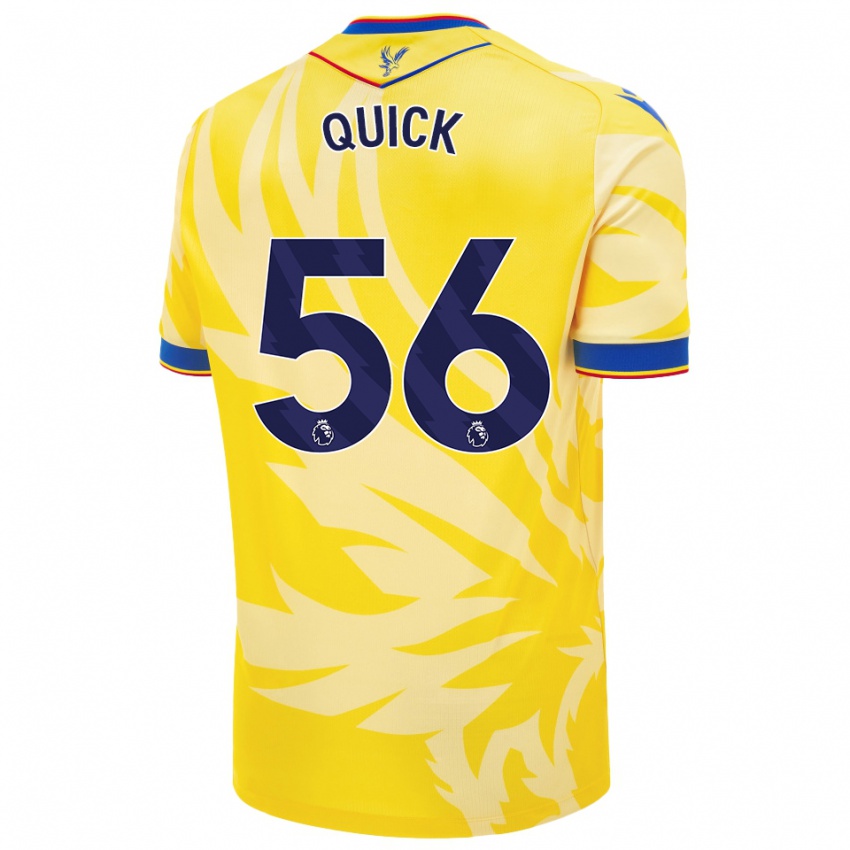 Herren Daniel Quick #56 Gelb Auswärtstrikot Trikot 2024/25 T-Shirt