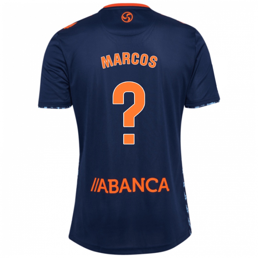 Herren Óscar Marcos #0 Marineblau Auswärtstrikot Trikot 2024/25 T-Shirt