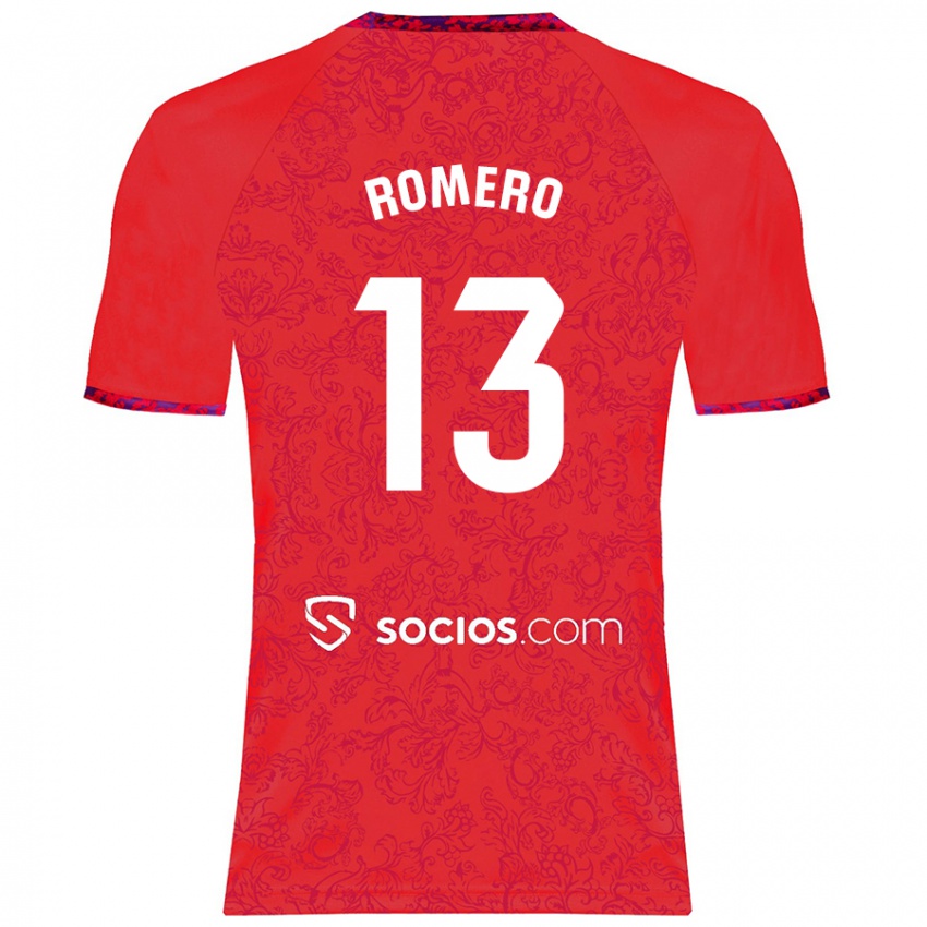 Herren Rafael Romero #13 Rot Auswärtstrikot Trikot 2024/25 T-Shirt