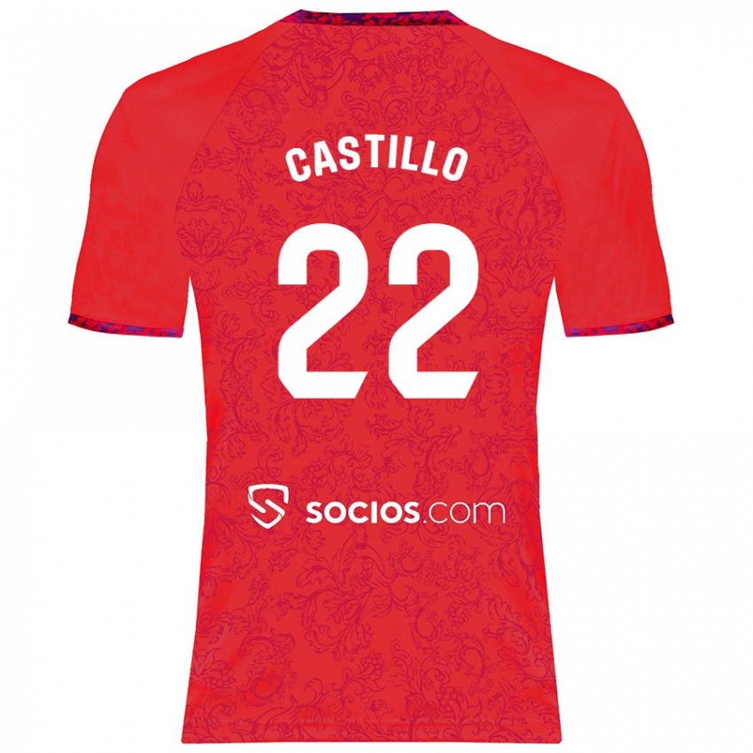 Herren José Castillo #22 Rot Auswärtstrikot Trikot 2024/25 T-Shirt