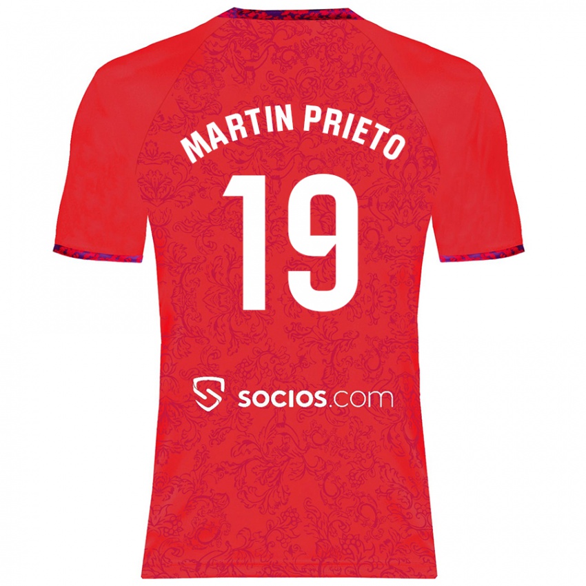 Herren Cristina Martín-Prieto Gutiérrez #19 Rot Auswärtstrikot Trikot 2024/25 T-Shirt