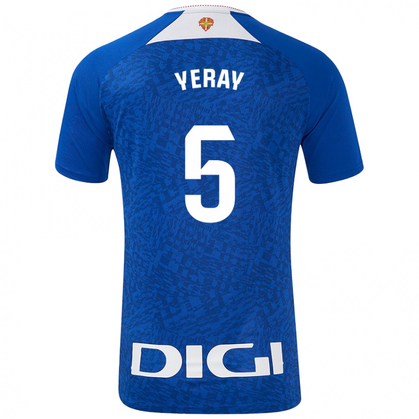 Herren Yeray Alvarez #5 Königsblau Auswärtstrikot Trikot 2024/25 T-Shirt