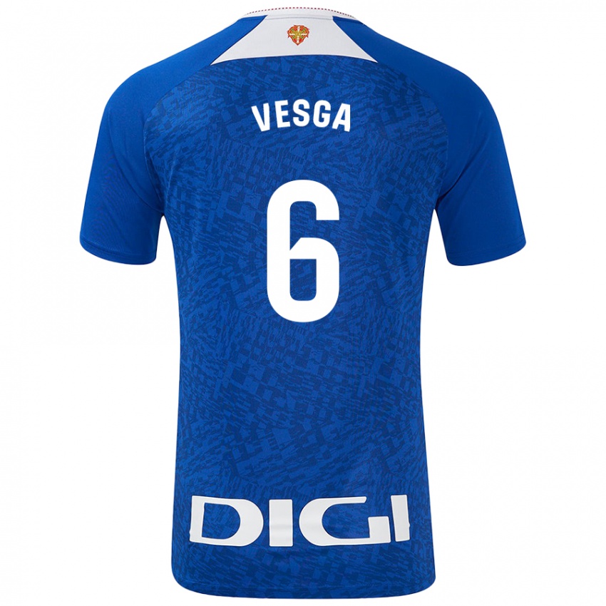 Herren Mikel Vesga #6 Königsblau Auswärtstrikot Trikot 2024/25 T-Shirt