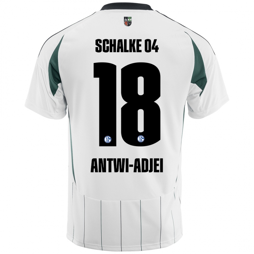 Herren Christopher Antwi-Adjei #18 Weiß Grün Auswärtstrikot Trikot 2024/25 T-Shirt