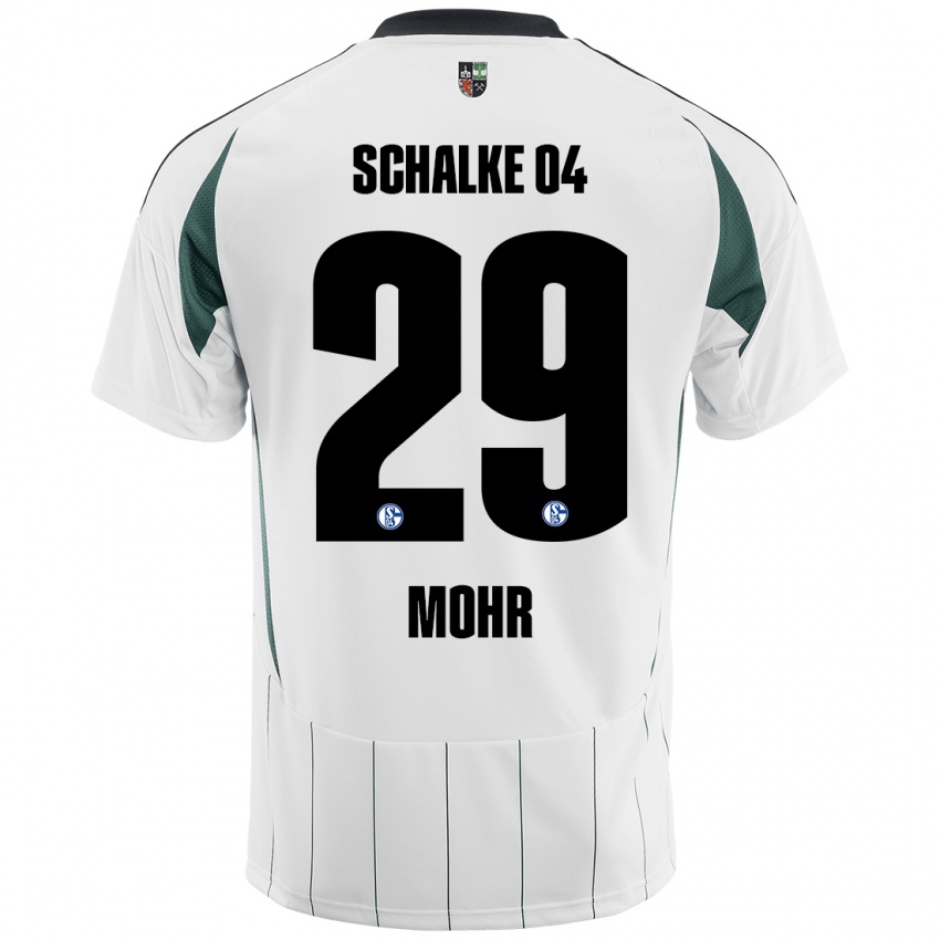 Herren Tobias Mohr #29 Weiß Grün Auswärtstrikot Trikot 2024/25 T-Shirt