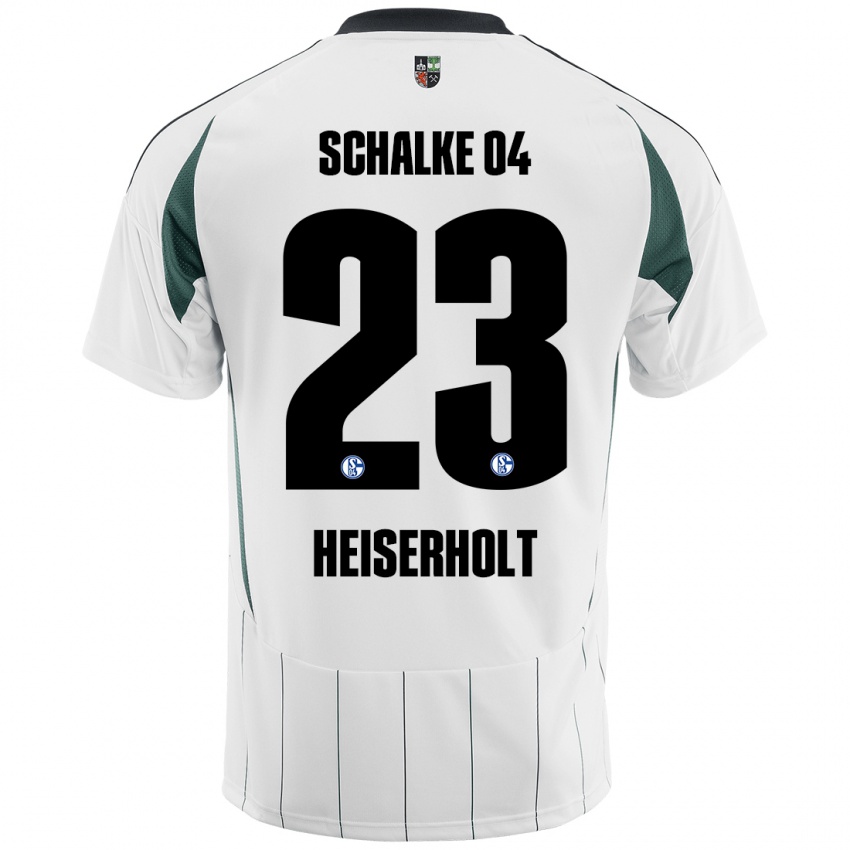 Herren Finn Heiserholt #23 Weiß Grün Auswärtstrikot Trikot 2024/25 T-Shirt