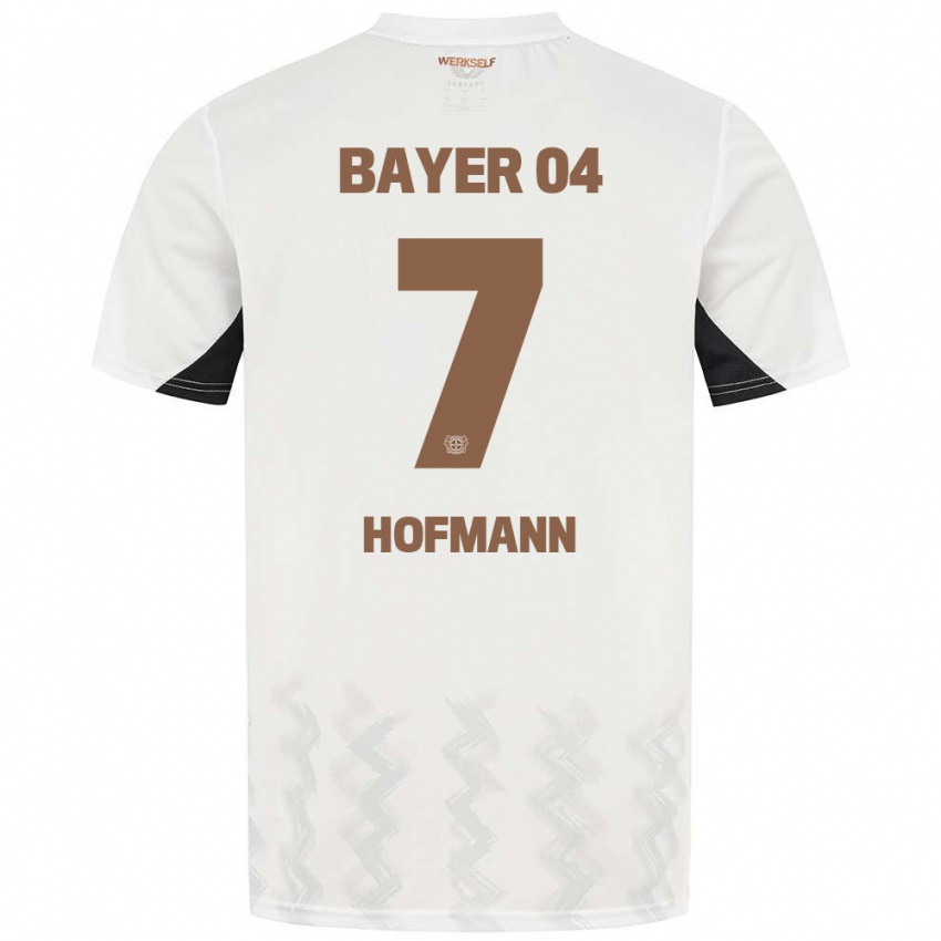 Herren Jonas Hofmann #7 Weiß Schwarz Auswärtstrikot Trikot 2024/25 T-Shirt