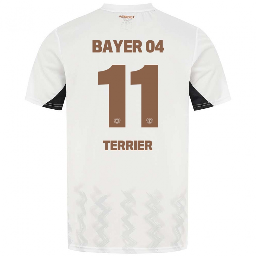 Herren Martin Terrier #11 Weiß Schwarz Auswärtstrikot Trikot 2024/25 T-Shirt