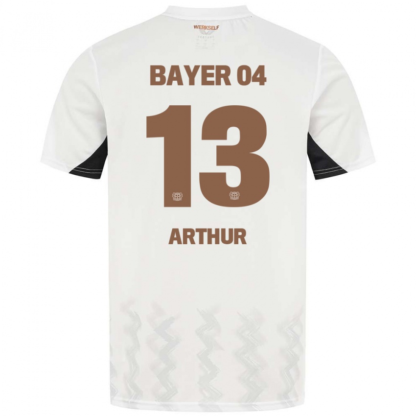 Herren Arthur #13 Weiß Schwarz Auswärtstrikot Trikot 2024/25 T-Shirt