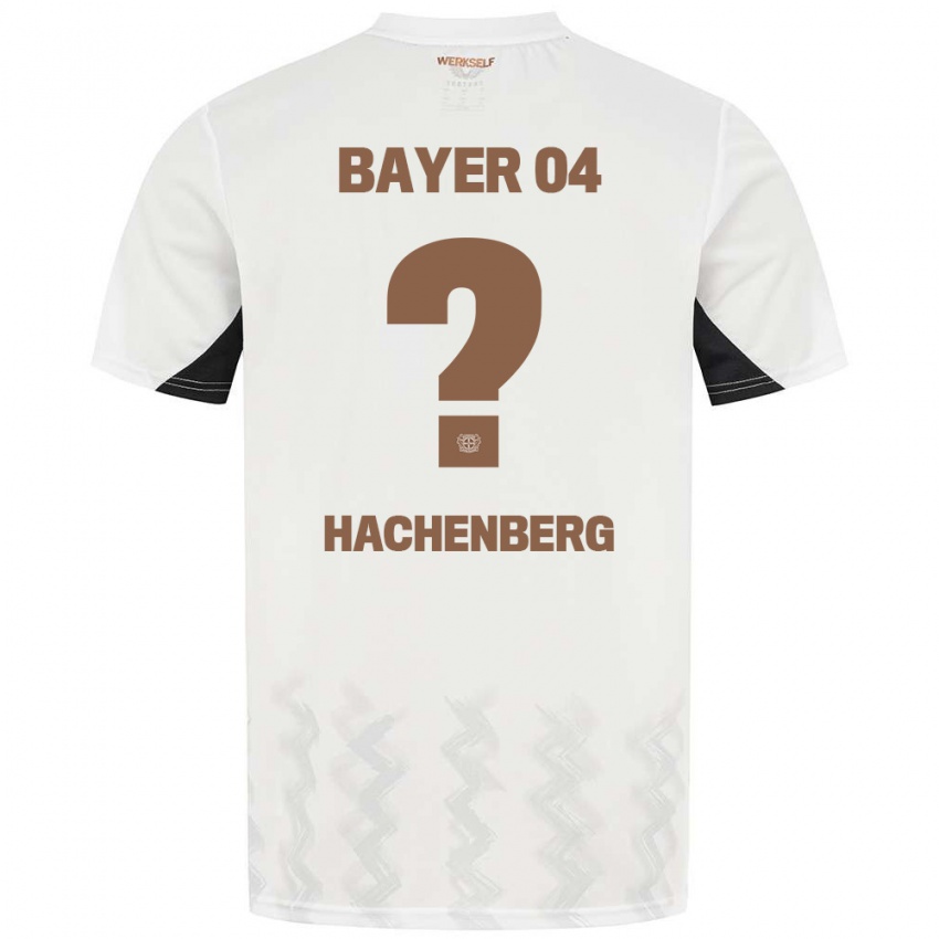 Herren Merlin Hachenberg #0 Weiß Schwarz Auswärtstrikot Trikot 2024/25 T-Shirt