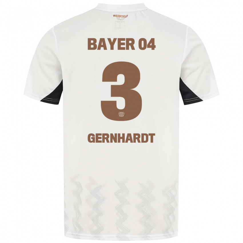 Herren Nils Gernhardt #3 Weiß Schwarz Auswärtstrikot Trikot 2024/25 T-Shirt