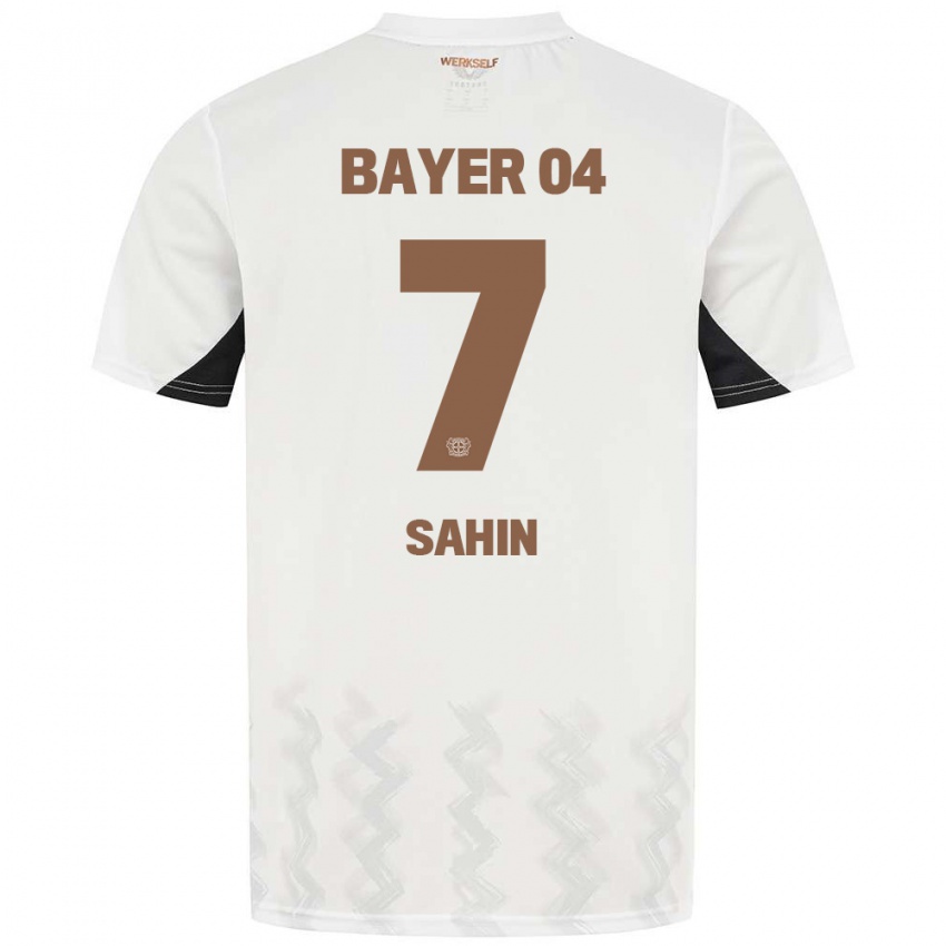 Herren Batuhan Sahin #7 Weiß Schwarz Auswärtstrikot Trikot 2024/25 T-Shirt