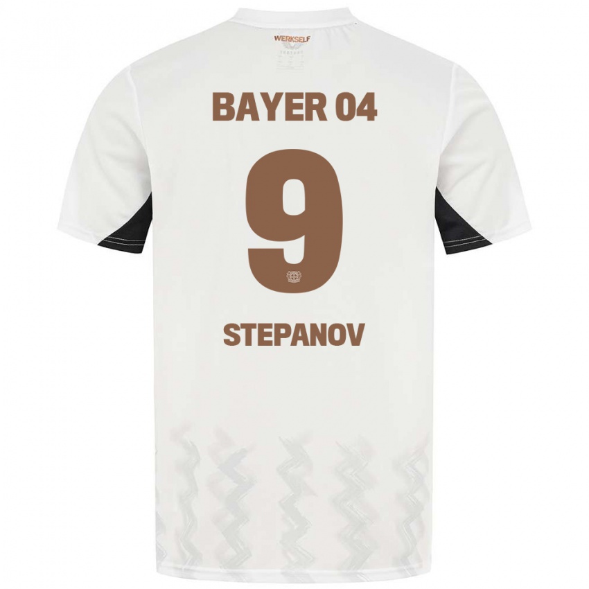 Herren Artem Stepanov #9 Weiß Schwarz Auswärtstrikot Trikot 2024/25 T-Shirt