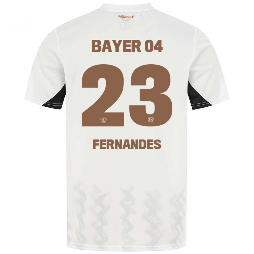 Herren Tyron Fernandes #23 Weiß Schwarz Auswärtstrikot Trikot 2024/25 T-Shirt