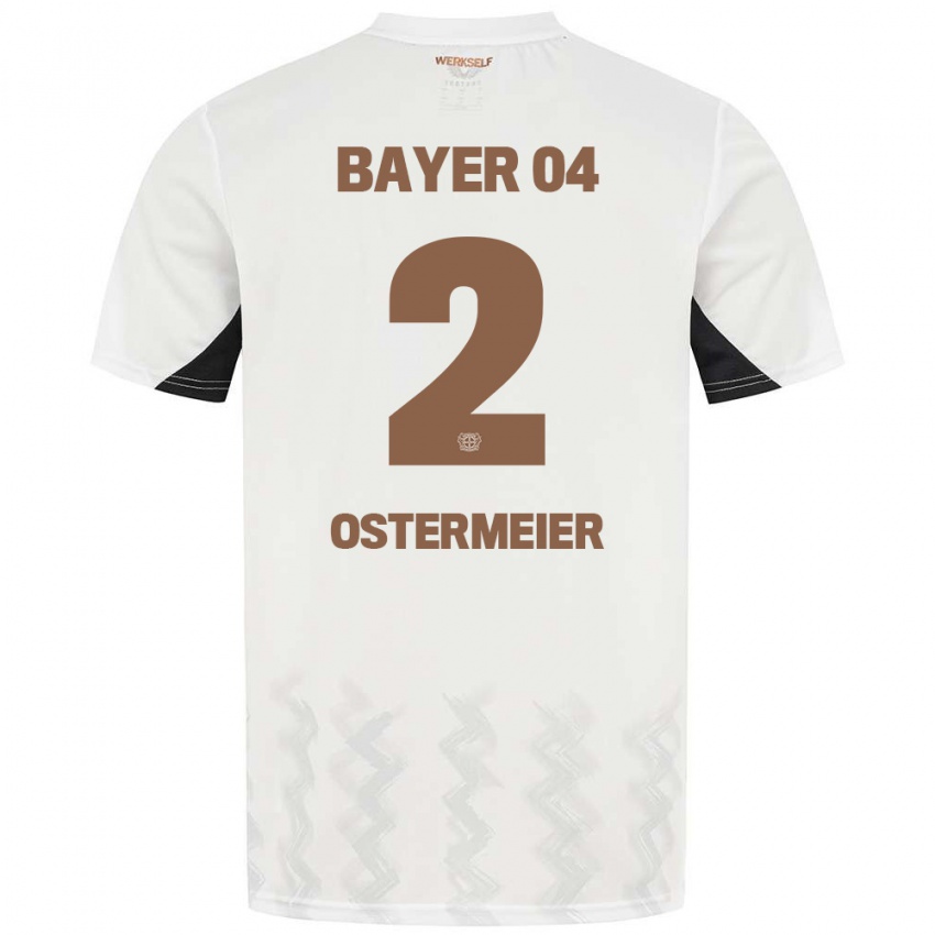 Herren Selina Ostermeier #2 Weiß Schwarz Auswärtstrikot Trikot 2024/25 T-Shirt