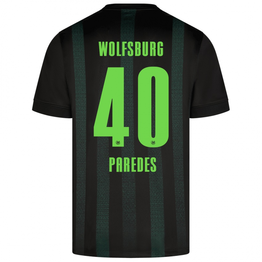 Herren Kevin Paredes #40 Dunkelgrün Auswärtstrikot Trikot 2024/25 T-Shirt