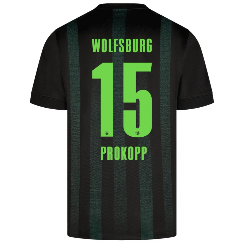 Herren Oskar Prokopp #15 Dunkelgrün Auswärtstrikot Trikot 2024/25 T-Shirt