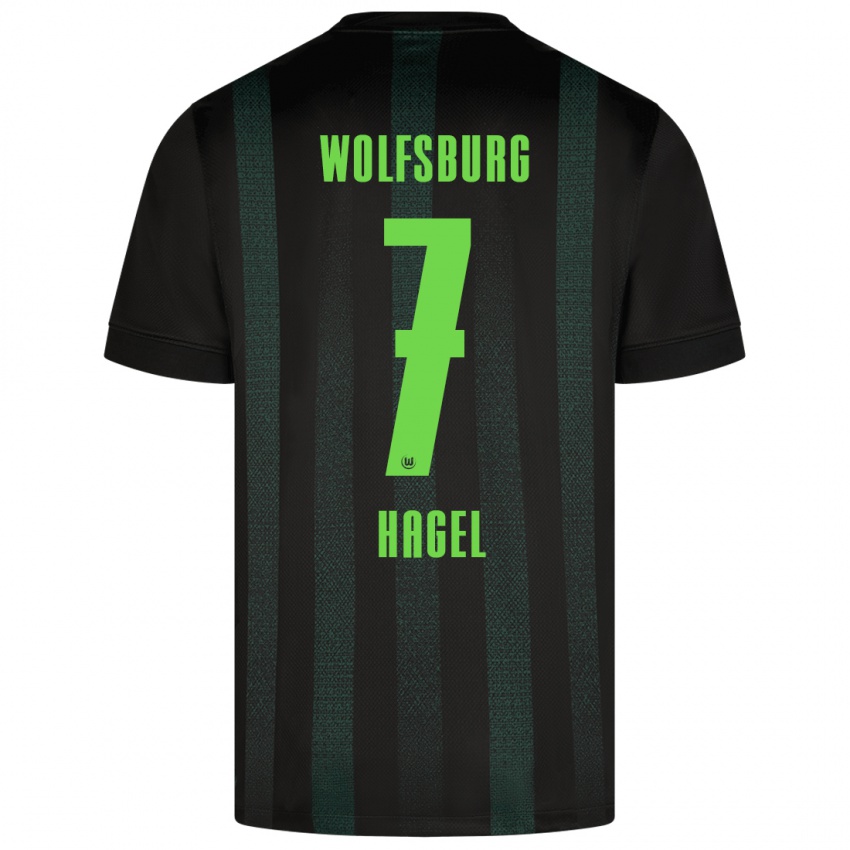 Herren Chantal Hagel #7 Dunkelgrün Auswärtstrikot Trikot 2024/25 T-Shirt