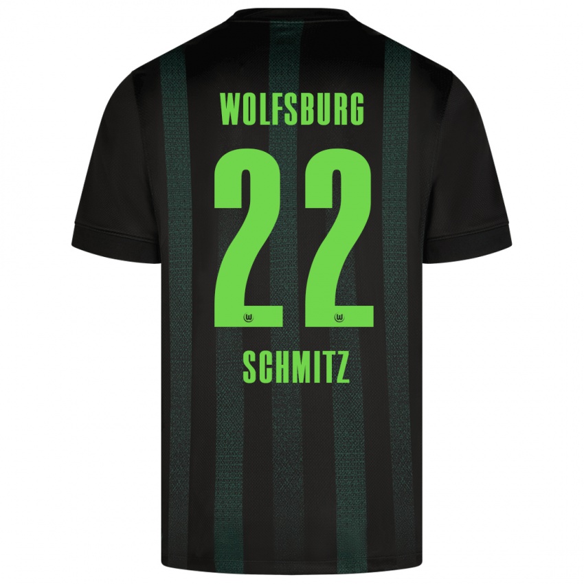 Herren Lisa Schmitz #22 Dunkelgrün Auswärtstrikot Trikot 2024/25 T-Shirt