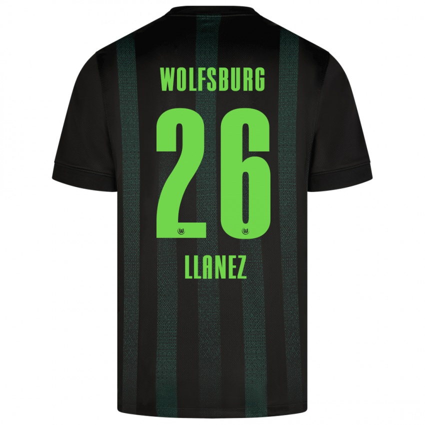 Herren Ulysses Llanez #26 Dunkelgrün Auswärtstrikot Trikot 2024/25 T-Shirt