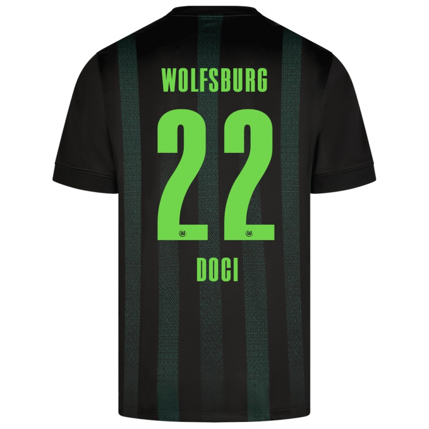 Herren Adrian Doci #22 Dunkelgrün Auswärtstrikot Trikot 2024/25 T-Shirt