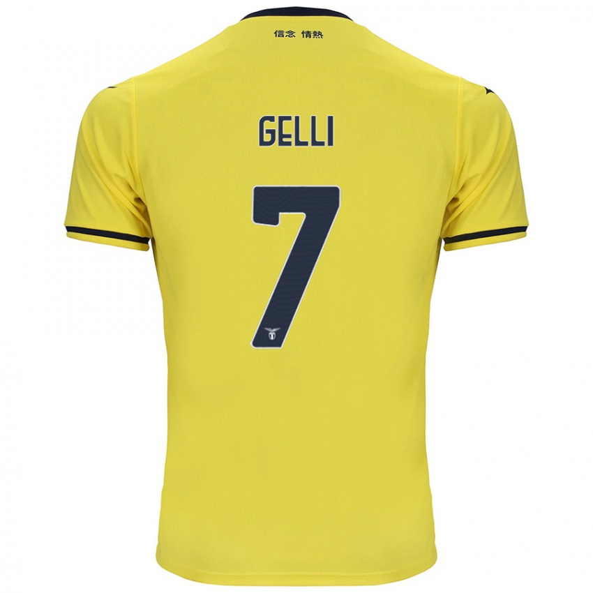 Herren Valerio Gelli #7 Gelb Auswärtstrikot Trikot 2024/25 T-Shirt