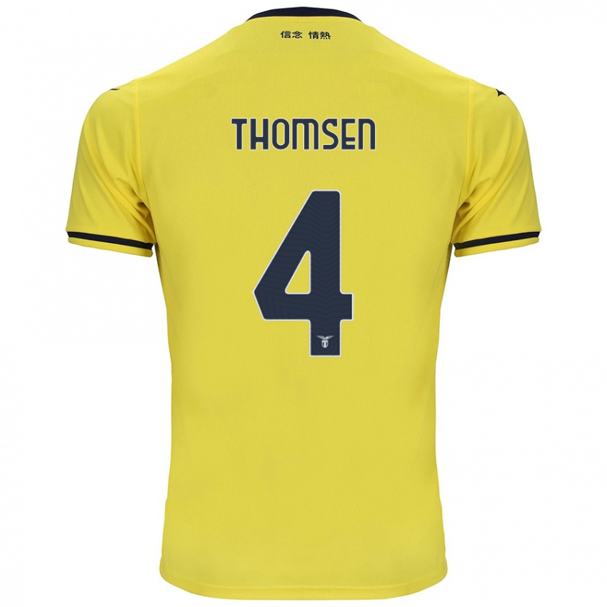 Herren Maria Møller Thomsen #4 Gelb Auswärtstrikot Trikot 2024/25 T-Shirt