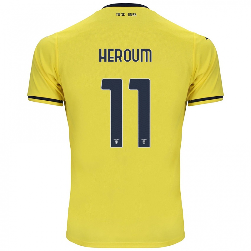 Herren Nora Heroum #11 Gelb Auswärtstrikot Trikot 2024/25 T-Shirt