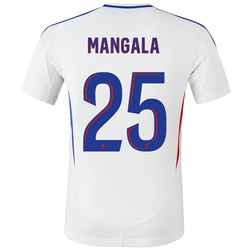 Damen Orel Mangala #25 Weiß Blau Heimtrikot Trikot 2024/25 T-Shirt