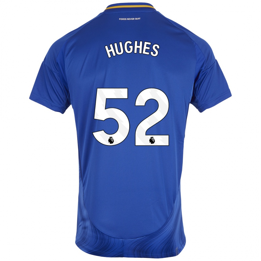 Damen Iestyn Hughes #52 Blau Weiß Heimtrikot Trikot 2024/25 T-Shirt