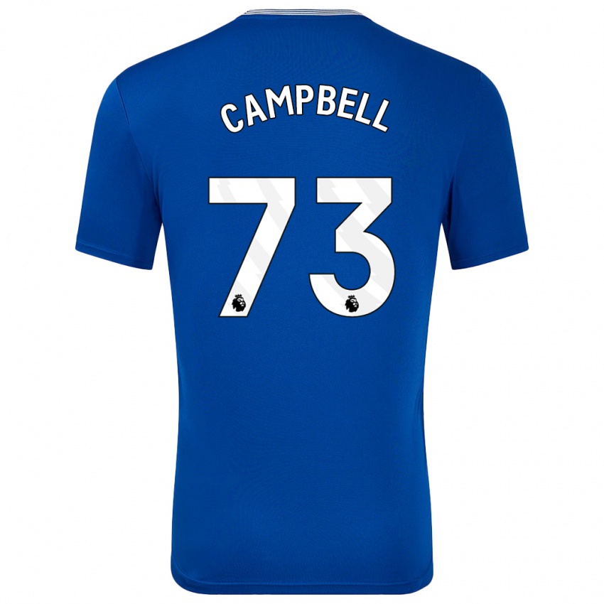 Damen Elijah Campbell #73 Blau Mit Heimtrikot Trikot 2024/25 T-Shirt