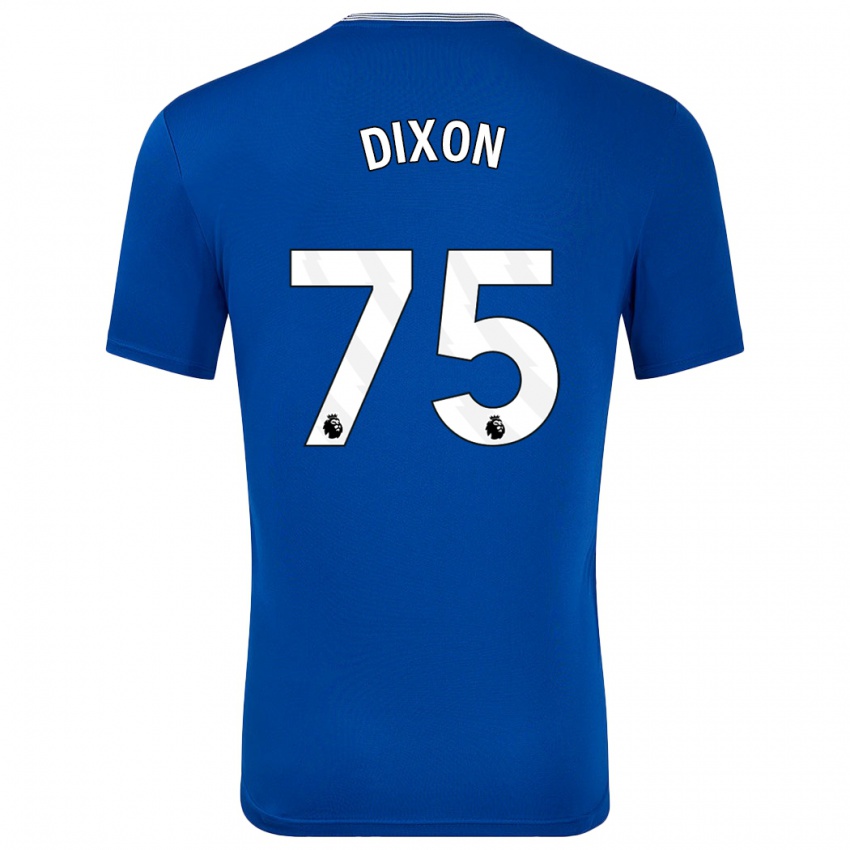 Damen Roman Dixon #75 Blau Mit Heimtrikot Trikot 2024/25 T-Shirt