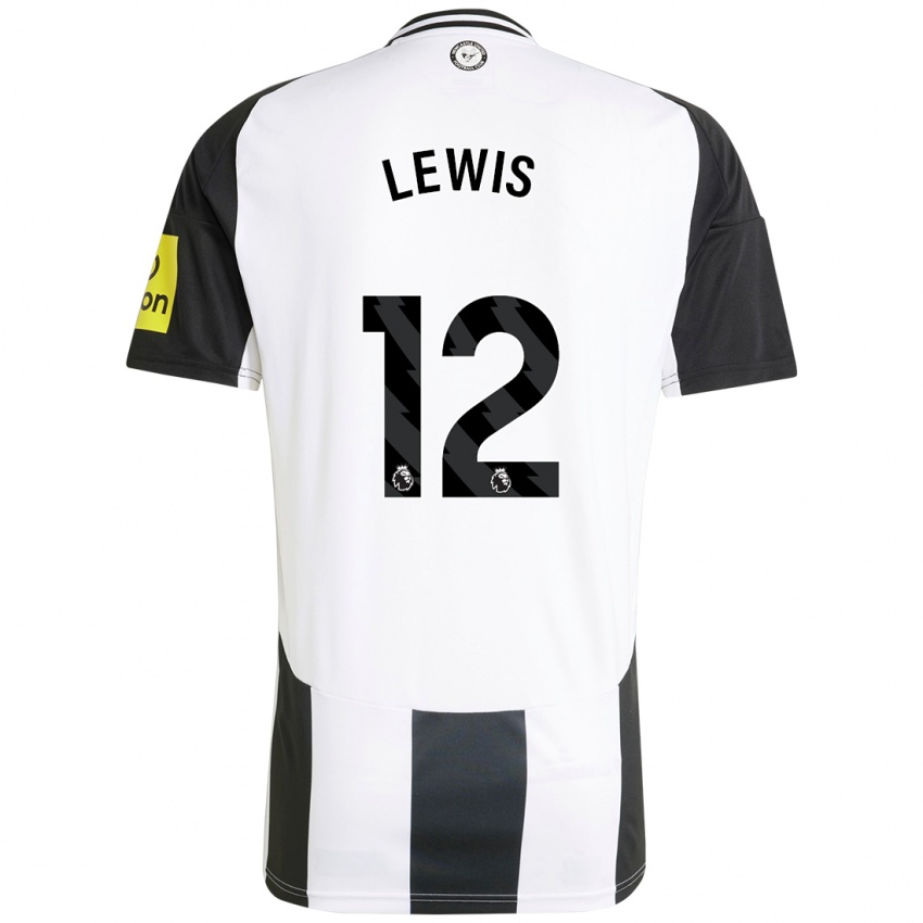 Damen Jamal Lewis #12 Weiß Schwarz Heimtrikot Trikot 2024/25 T-Shirt