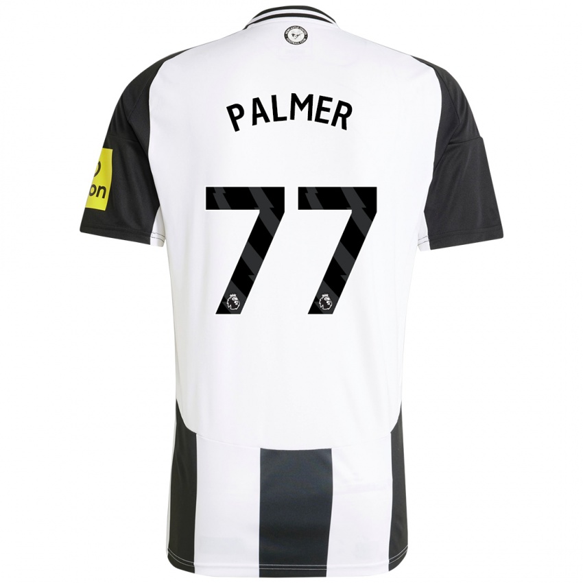 Damen Darren Palmer #77 Weiß Schwarz Heimtrikot Trikot 2024/25 T-Shirt