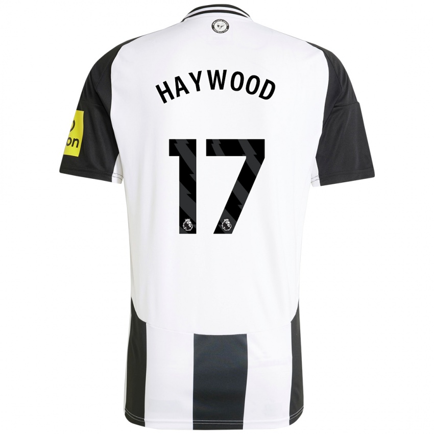 Damen Sophie Haywood #17 Weiß Schwarz Heimtrikot Trikot 2024/25 T-Shirt