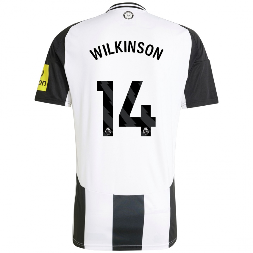 Damen Sharna Wilkinson #14 Weiß Schwarz Heimtrikot Trikot 2024/25 T-Shirt