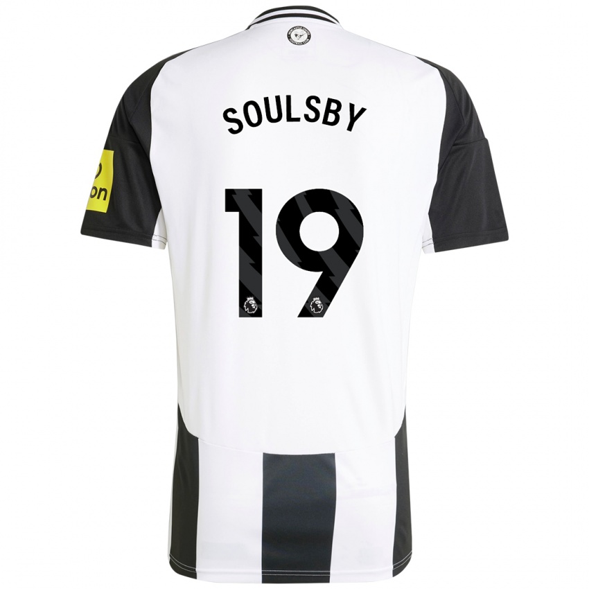 Damen Anna Soulsby #19 Weiß Schwarz Heimtrikot Trikot 2024/25 T-Shirt